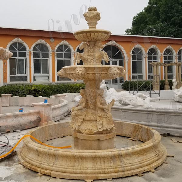 Large Estate Fountains Manufacturers Buddha White Stone Fountain Designs