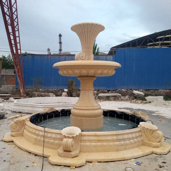 Large Outdoor Fountains Usa Landscaping White Marble Fountain Driveway
