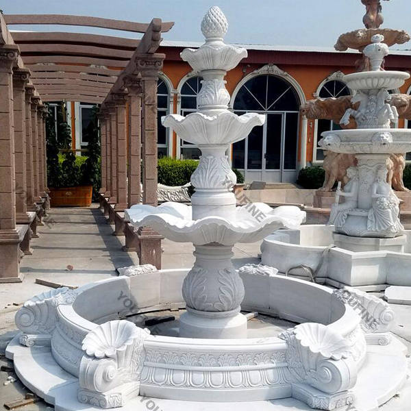 Large Granite Estate Fountain Cost Marble White Marble Fountain Designs