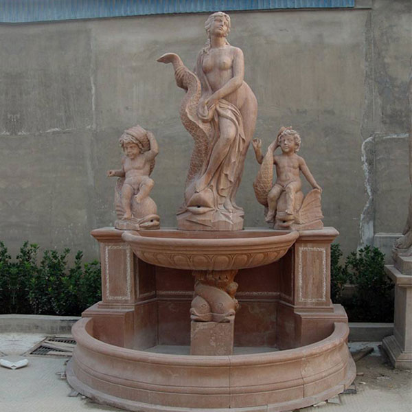 Angel Water Pool Fountain Carved water fountain outdoor with angel statue
