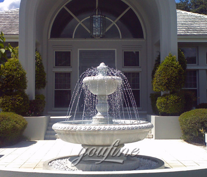 Indoor stone tiered small water features  for home yard decor